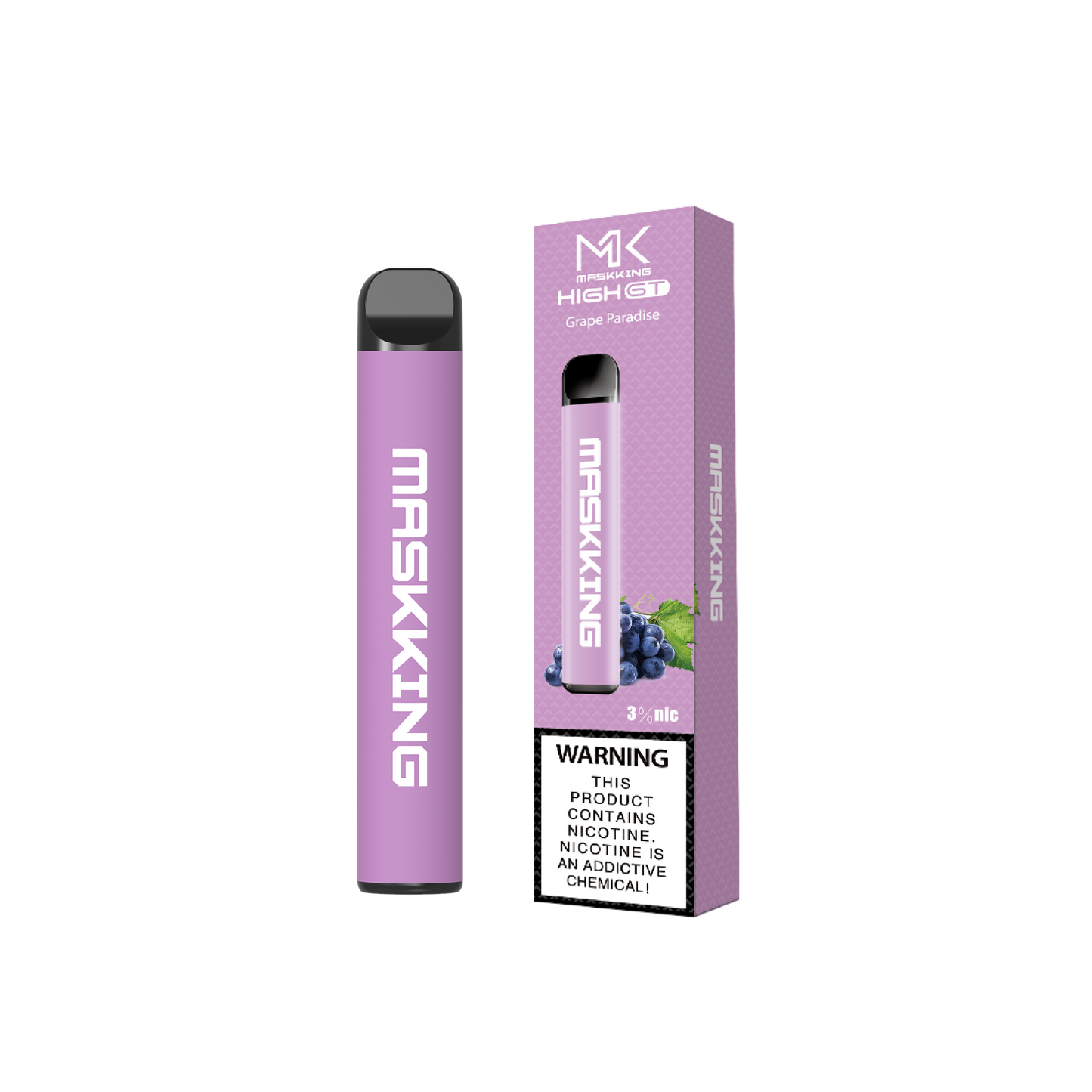 MK Maskking GT Grape Paradise vape desechable 500 hits nicotina 3% y 4% maskking original promo comprar vape en CDMX recíbelo rápido envío a domicilio CDMX y Área Metropolitana