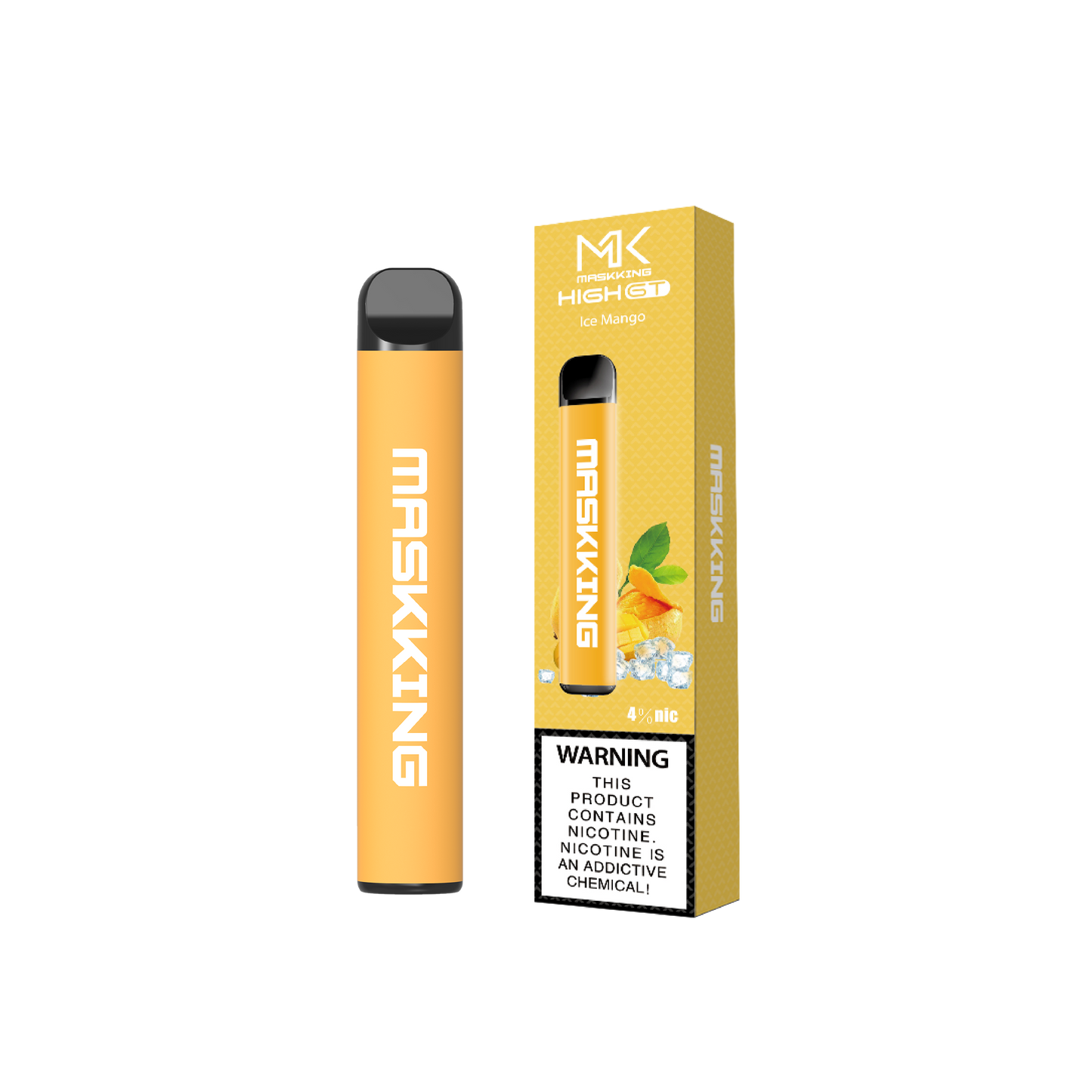 MK Maskking GT Mango Ice vape desechable 500 hits nicotina 3% y 4% maskking original promo comprar vape en CDMX recíbelo rápido envío a domicilio CDMX y Área Metropolitana